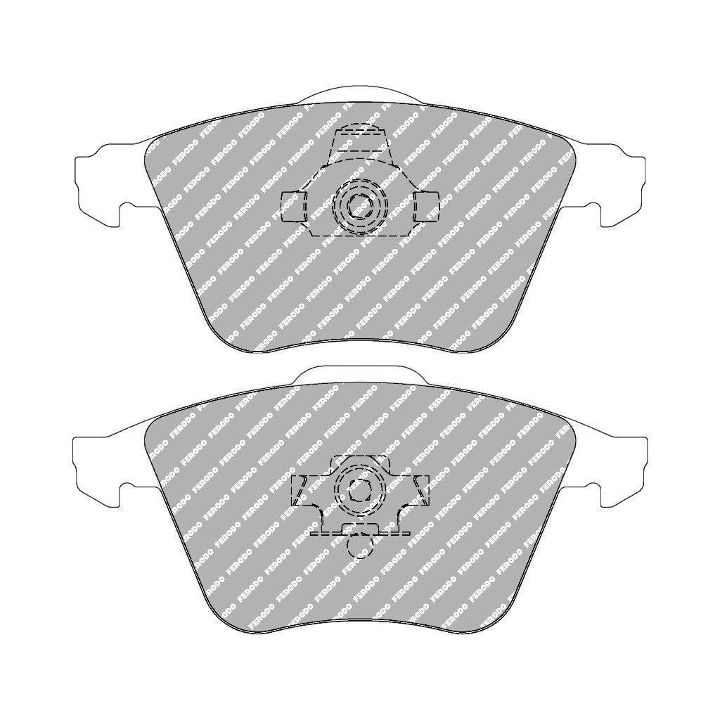 FERODO FCP1629H Front Brake Pads DS2500 for AUDI A4 (B7) / A6 (C6) / A8 (4E2) Photo-0 