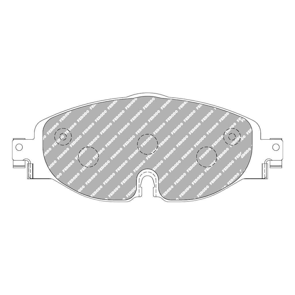 FERODO FCP4433G Front Brake Pads DS3.12 for VW Golf R / GTI / GTI Clubsport S (Mk7) / AUDI TT RS (FV3) Photo-0 