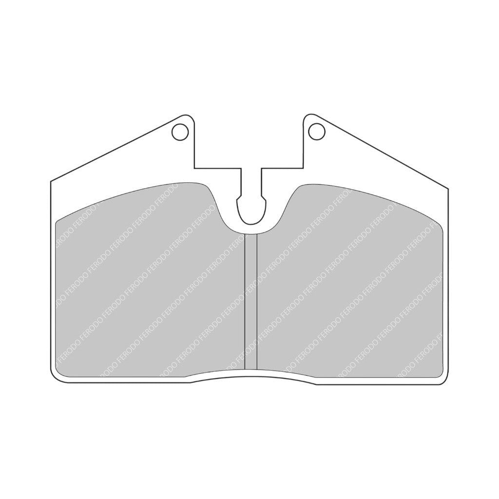 FERODO FCP451W Rear Brake Pads DS1.11 for PORSCHE 911 Carrera / Turbo GT2 4 (993) / FERRARI 456 / F355 Photo-0 