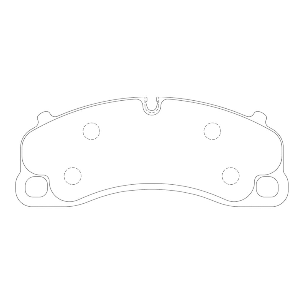FERODO FCP4664H Front Brake Pads DS2500 for PORSCHE 911 GT3 / GT3RS (991) / 911 GT3 (992) / 718 Cayman GT4RS (982) Photo-0 