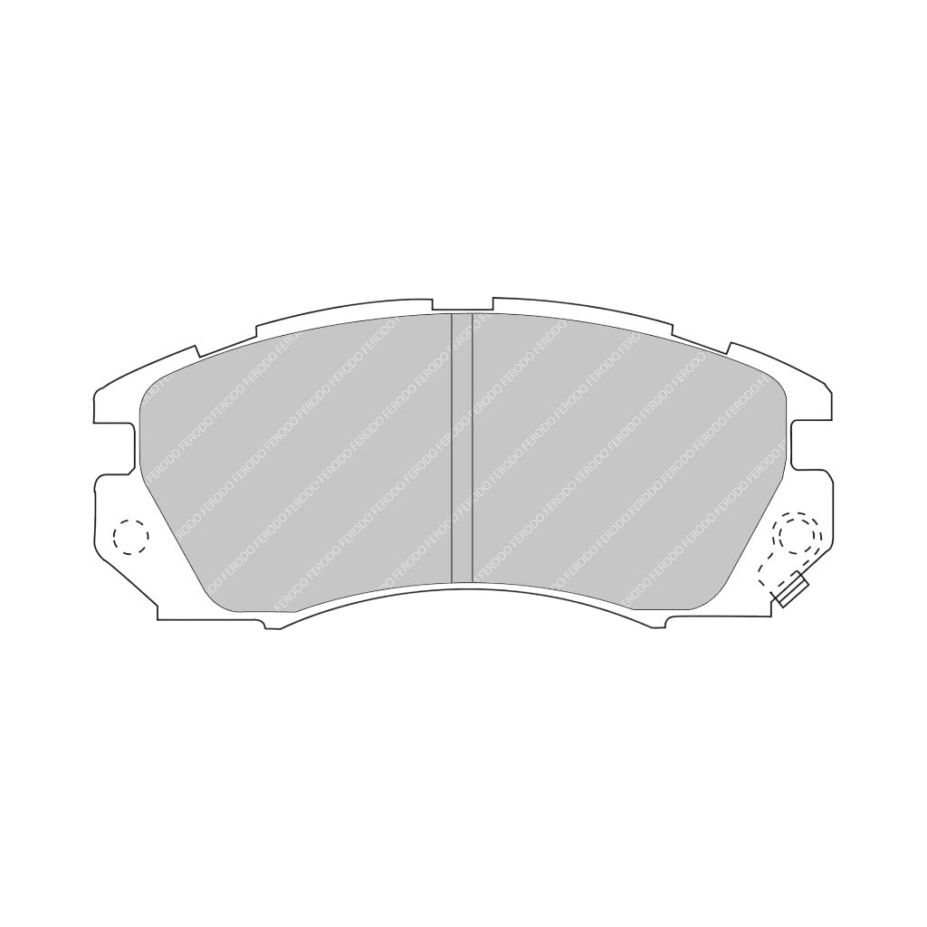 FERODO FCP948H Front Brake Pads DS2500 for SUBARU Impreza 2.0 16V (GC8) Photo-0 