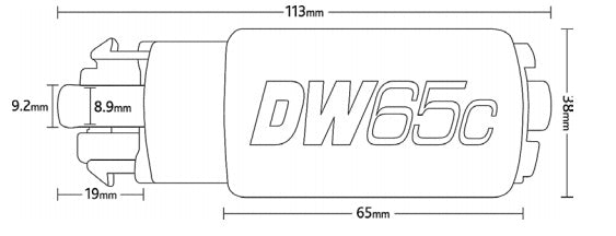 DEATSCHWERKS 9-652-1009 Fuel pump DW65C (265lph) with Instal.Kit (GT-R R35 - needed 2 per car) Photo-1 