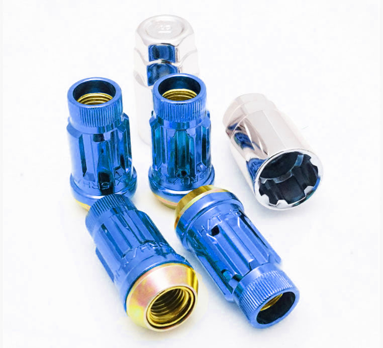MUTEKI 34938U Lug nuts kit SR45R LOCK SET 12X1.50 45mm BLUE Photo-0 