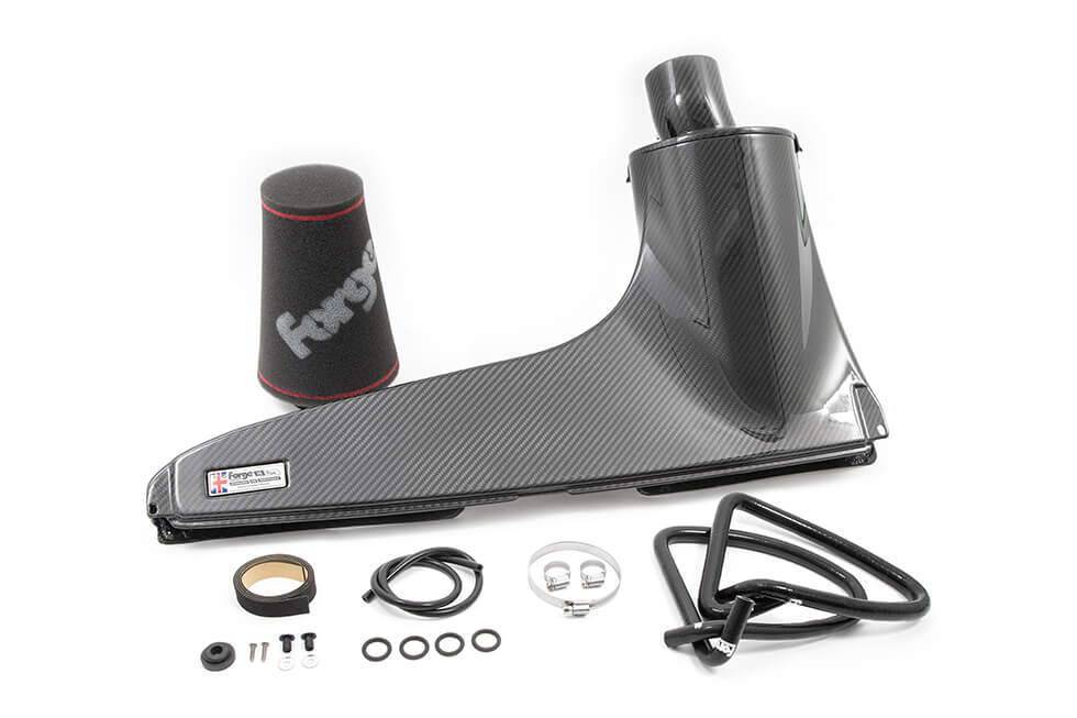 FORGE FMINDK40 Carbon Fibre Induction Kit for VOLKSWAGEN Golf MK7 EA888/ AUDI S3 EA888/ SEAT Leon/ SKODA Octavia/ CUPRA 2.0 TSI Photo-0 