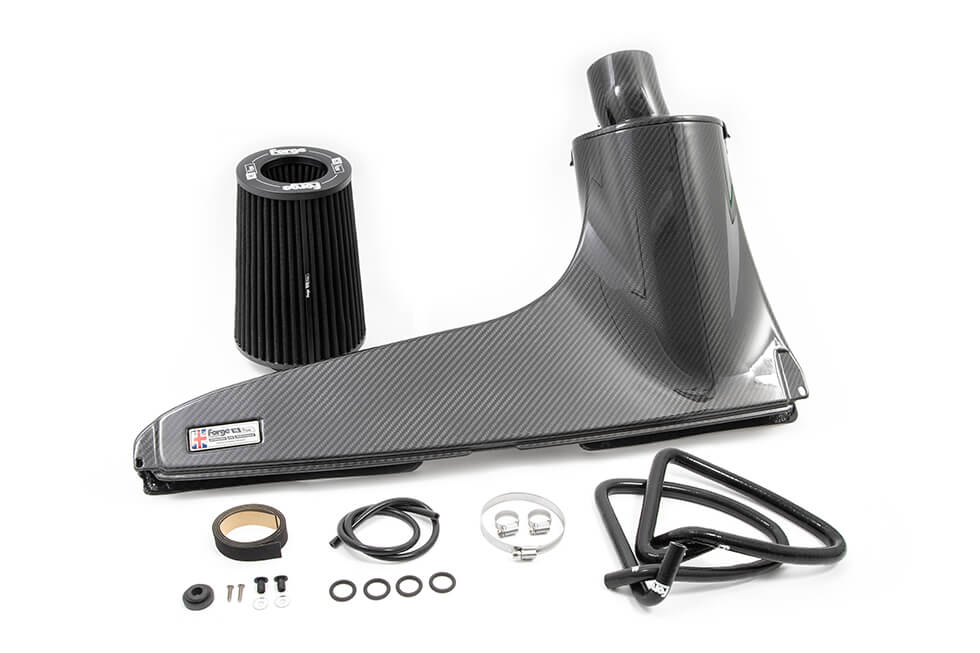 FORGE FMINDK40 Carbon Fibre Induction Kit for VOLKSWAGEN Golf MK7 EA888/ AUDI S3 EA888/ SEAT Leon/ SKODA Octavia/ CUPRA 2.0 TSI Photo-1 