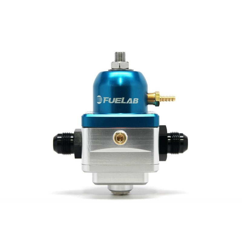 FUELAB 52902-3 Electronic Fuel Pressure Regulator EFI (25-90 psi, 8AN-In, 8AN-Out) Blue Photo-0 