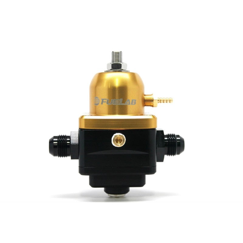 FUELAB 52902-5 Electronic Fuel Pressure Regulator EFI (25-90 psi, 8AN-In, 8AN-Out) Gold Photo-0 