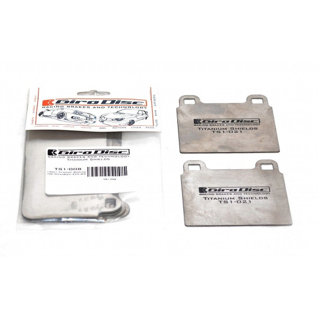 GIRODISC TS-0776-4 Rear Backing Plate Kit (Titanium) for PORSCHE 718 Cayman S / GTS / GTS 4.0 (982) Photo-0 
