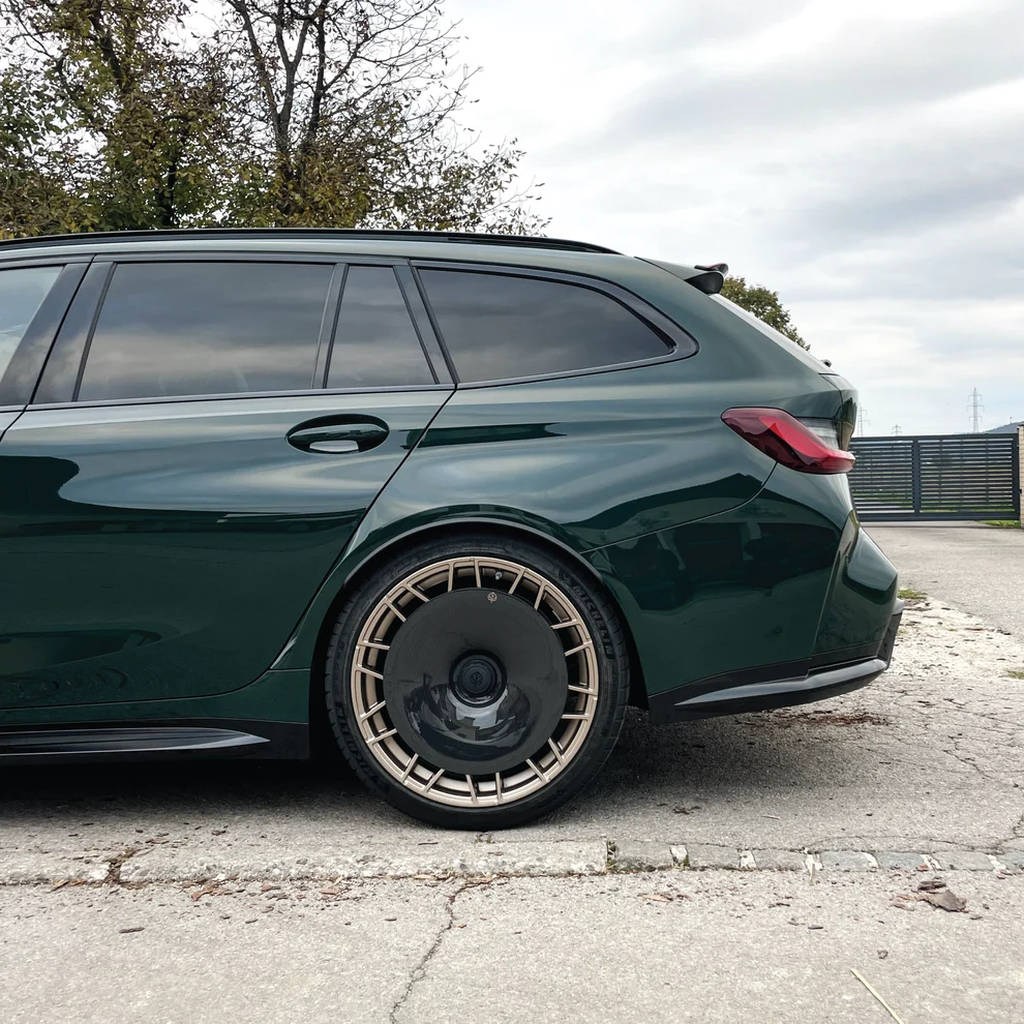 GOLD LEAF ADEVO-G8X-827M-GL Wheel Covers Aero Disc EVO (Carbon / Gloss) for BMW M3 (G80) / M4 (G82) Style 827 M Wheels Photo-7 