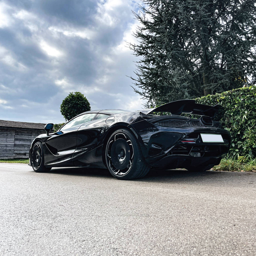 GOLD LEAF ADEVO-MCL750S-GL Wheel Covers Aero Disc EVO (Carbon / Gloss) for MCLAREN 750S OEM Wheels Photo-12 