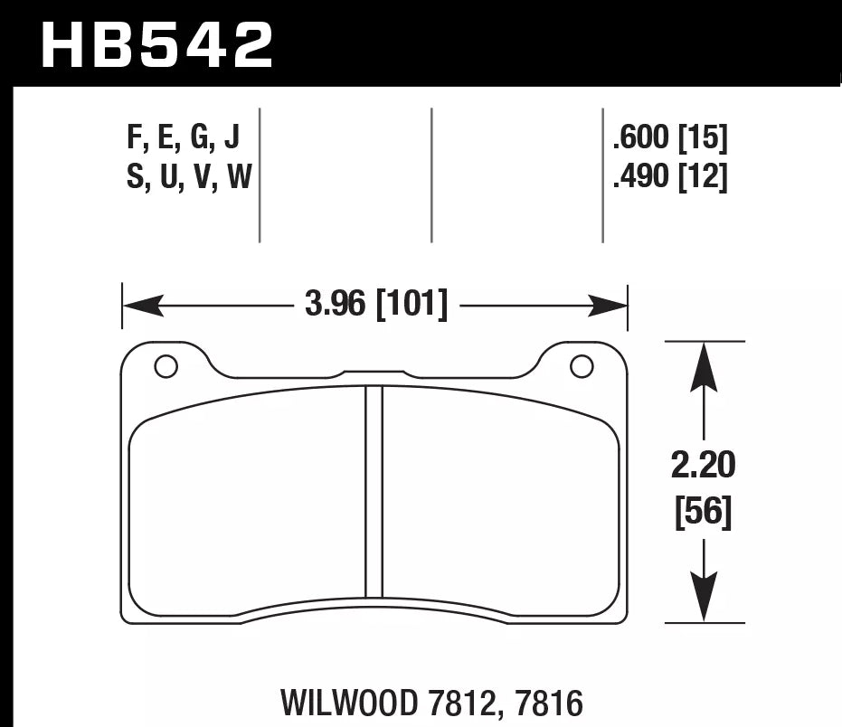 HAWK HB542D.490 Brake Pads ER-1 Endurance Racing Photo-1 