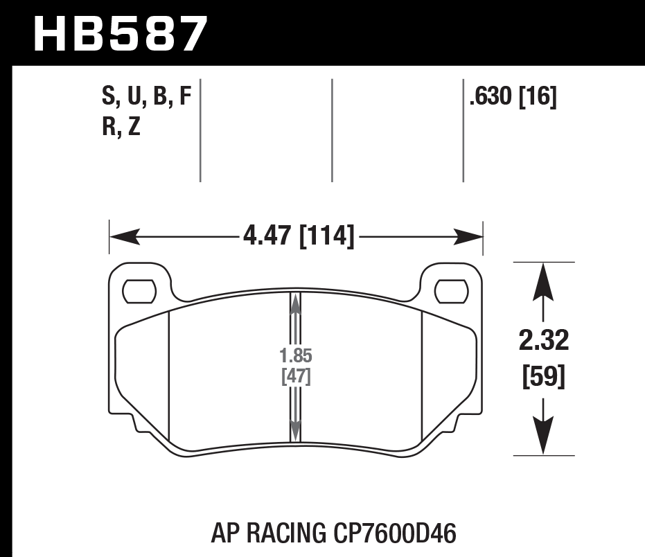 HAWK HB587D.630 Brake Pads ER-1 Endurance Racing Photo-1 