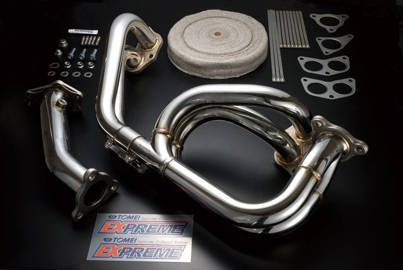 TOMEI TB6010-SB02B EXHAUST MANIFOLD KIT EXPREME EJ SINGLE SCROLL WRX/STI EQUAL LENGTH with TITAN EXHAUST BANDAGE Photo-0 