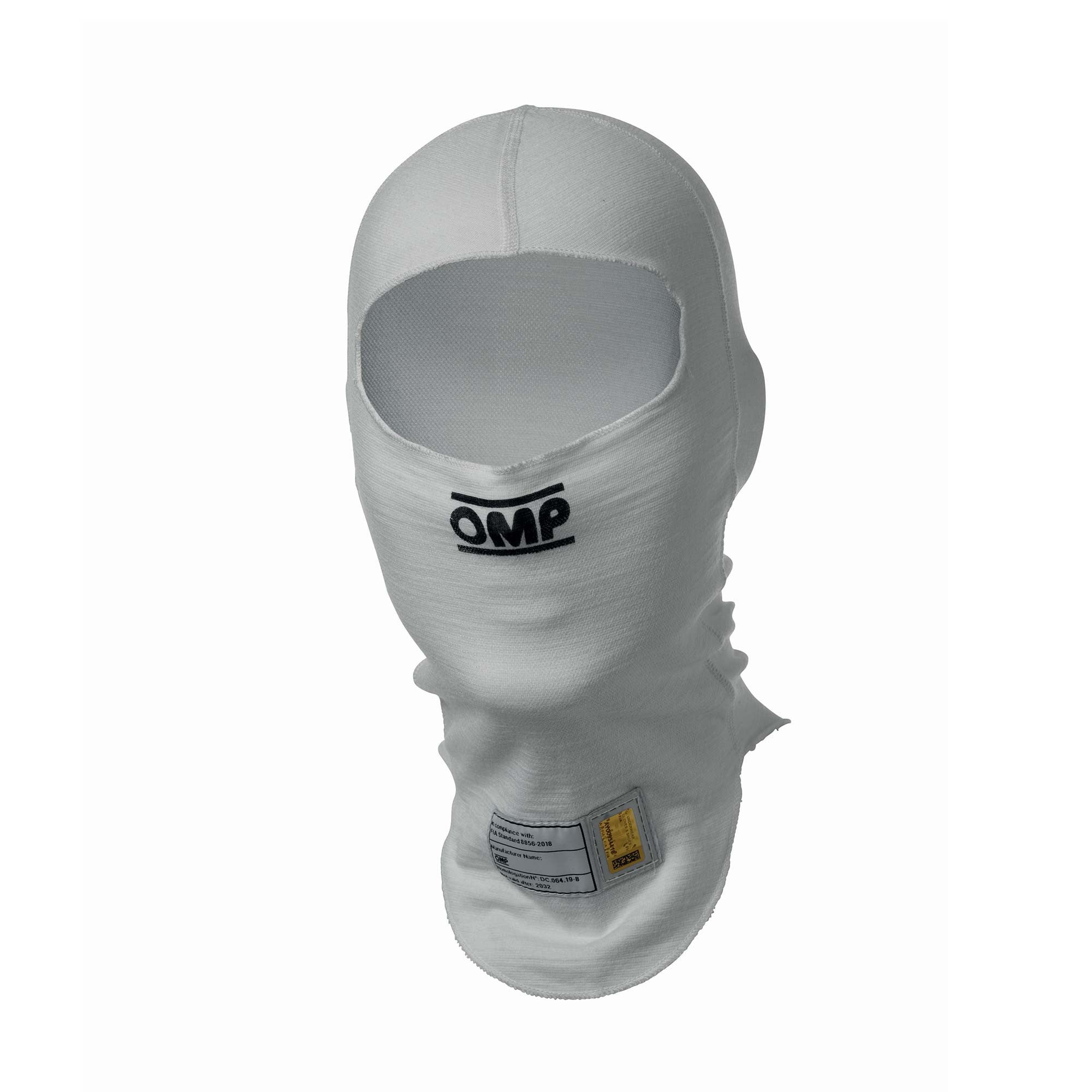 OMP IE0-0794-A01-020-M TECNICA EVO Balaclava, FIA 8856-2018, white, size M Photo-0 