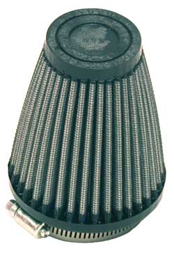 K&N R-1260 UNIVERSAL Clamp-On Air Filter 2-1/4"FLG, 3-1/2"B, 2"T, 4"H Photo-0 