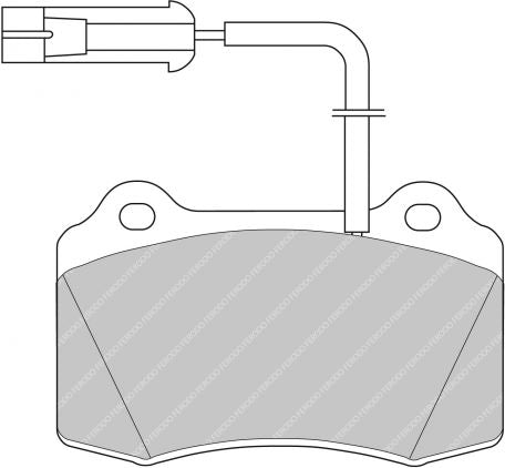 FERODO FDS721 Front Brake Pads DS Performance for ALFA ROMEO GTV (916C) Photo-0 