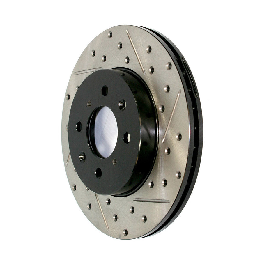 STOPTECH 127.04001R Front/Rear Sport Drilled & Slotted Rotor Right ALFA ROMEO/FIAT 146/500/700/Panda 1996-2019 Photo-0 