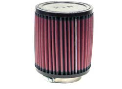 K&N RA-0610 UNIVERSAL Clamp-On Air Filter 2-9/16" FLG, 4-1/2 OD-B, 4-5/16 OD-T, 5"H Photo-0 