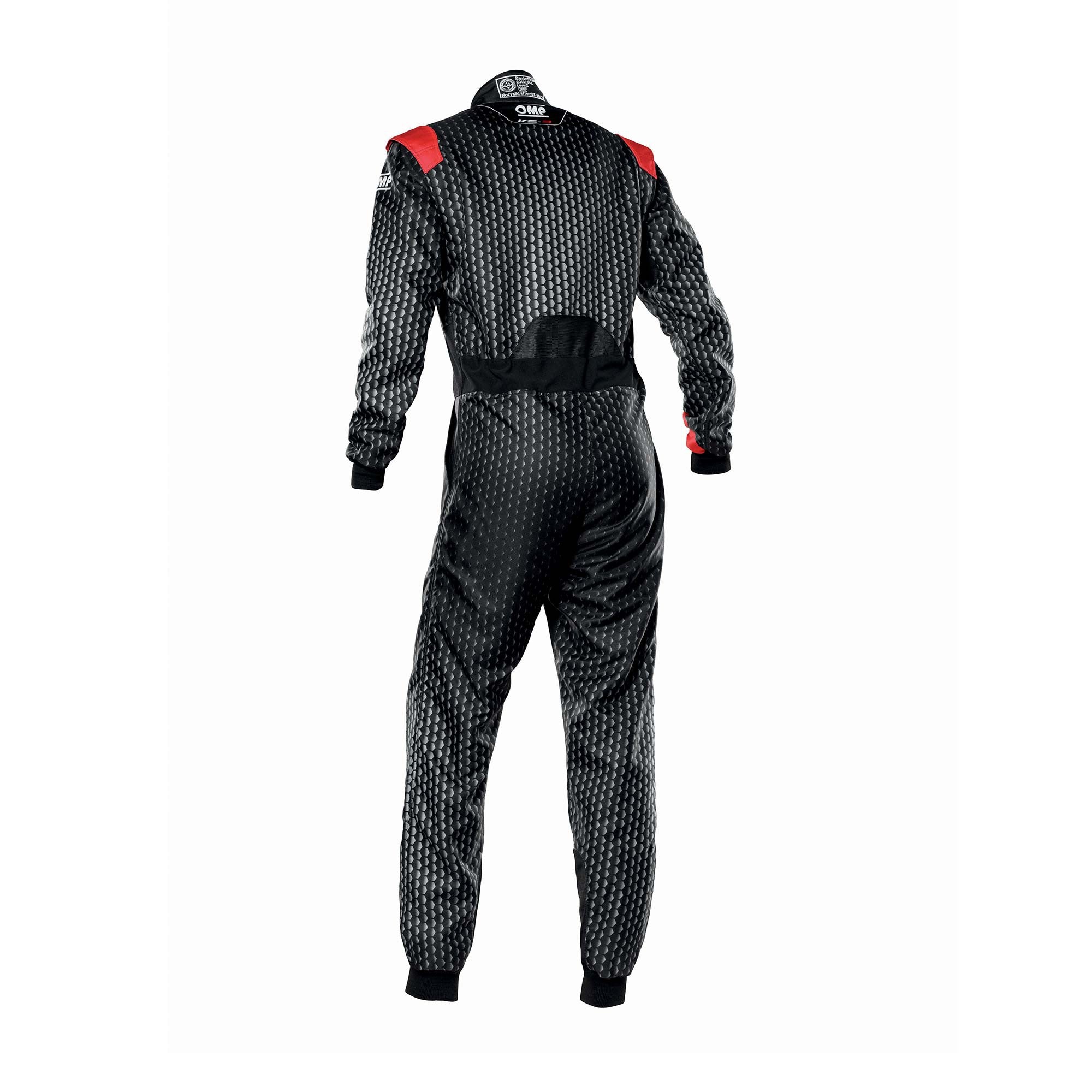 OMP KA0-1730-A01-073-62 KS-3 ART Karting suit, CIK, black/red, size 62 Photo-1 