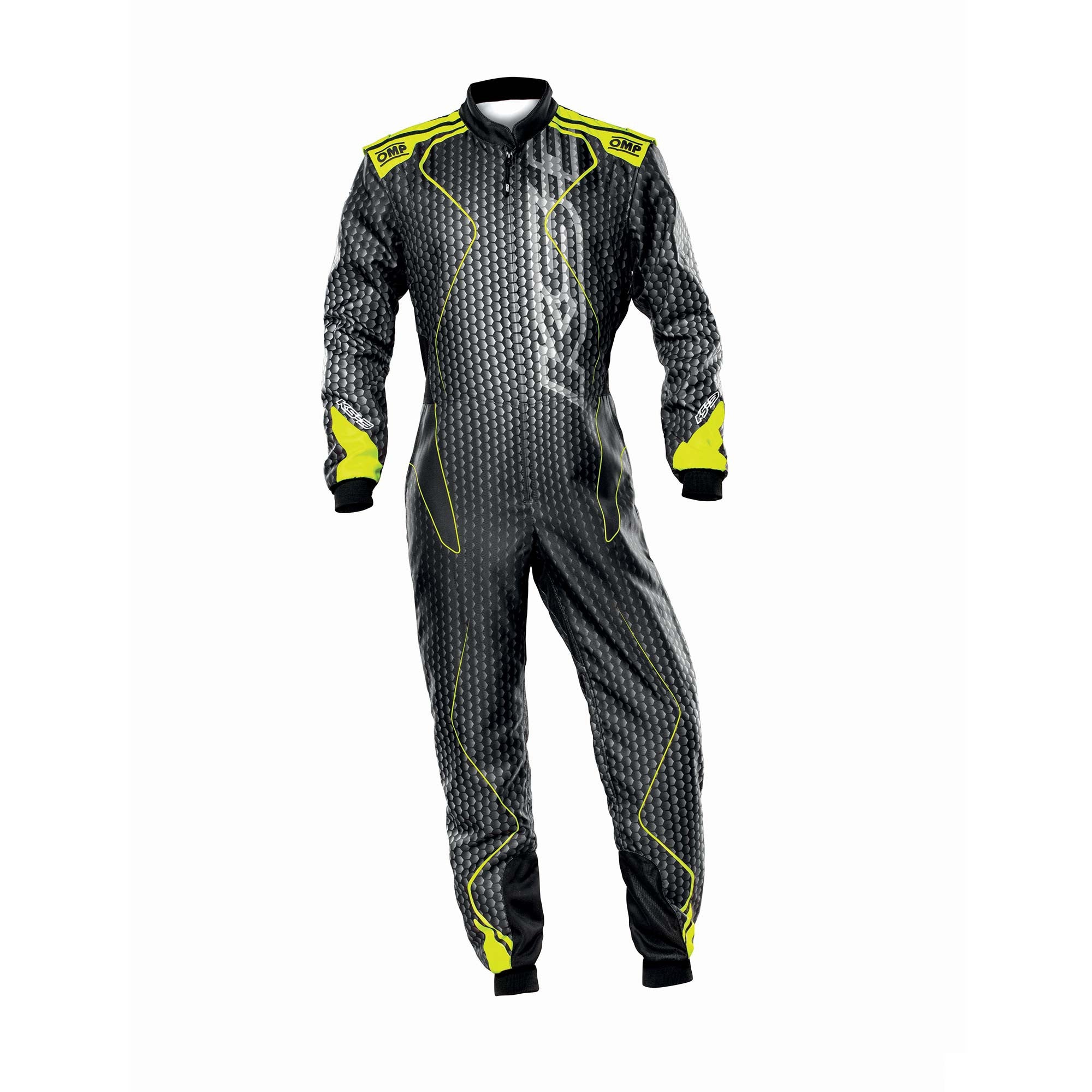 OMP KA0-1730-A01-178-52 KS-3 ART Karting suit, CIK, black/fluo yellow, size 52 Photo-0 