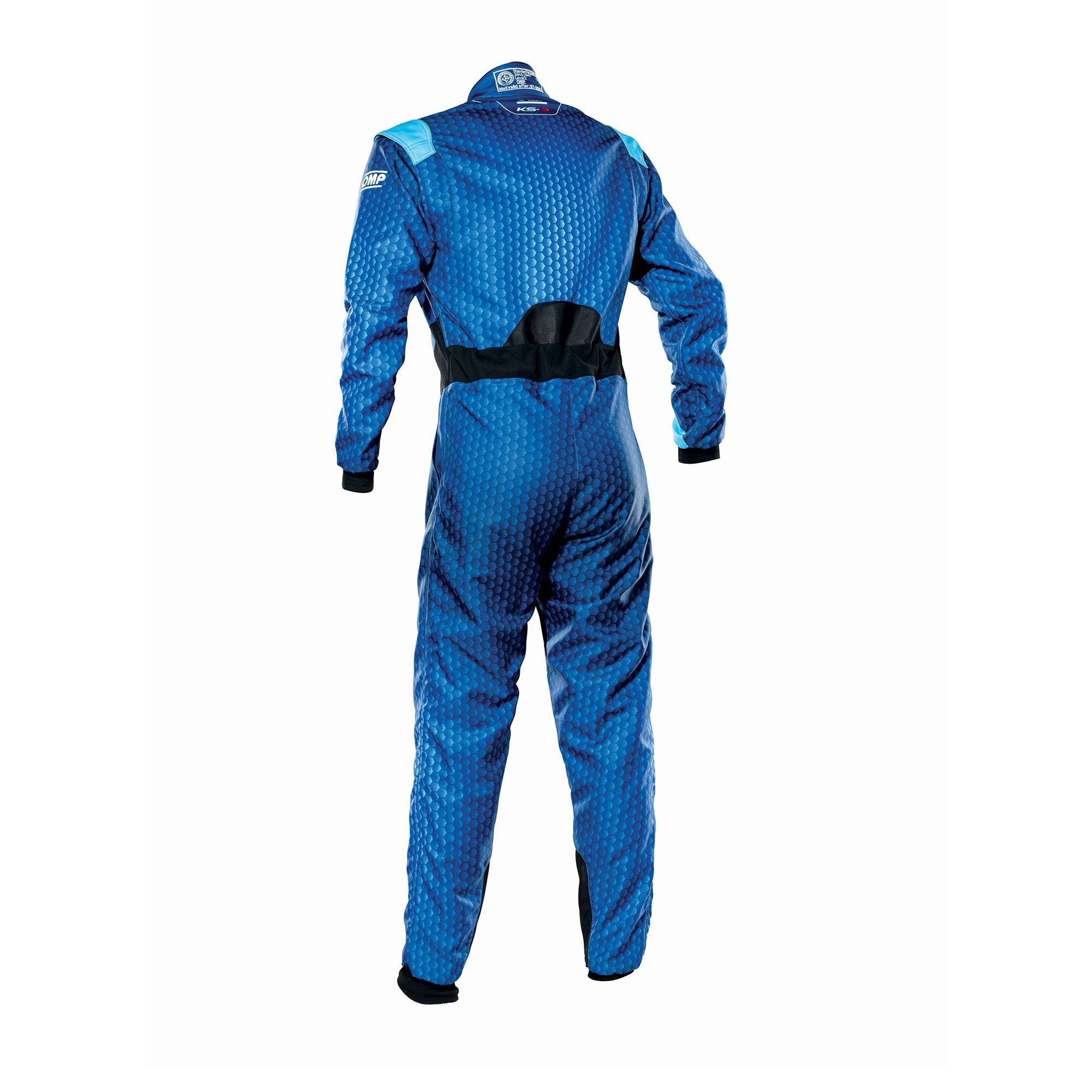 OMP KA0-1730-A01-244-58 KS-3 ART Karting suit, CIK, navy blue/cyan, size 58 Photo-1 