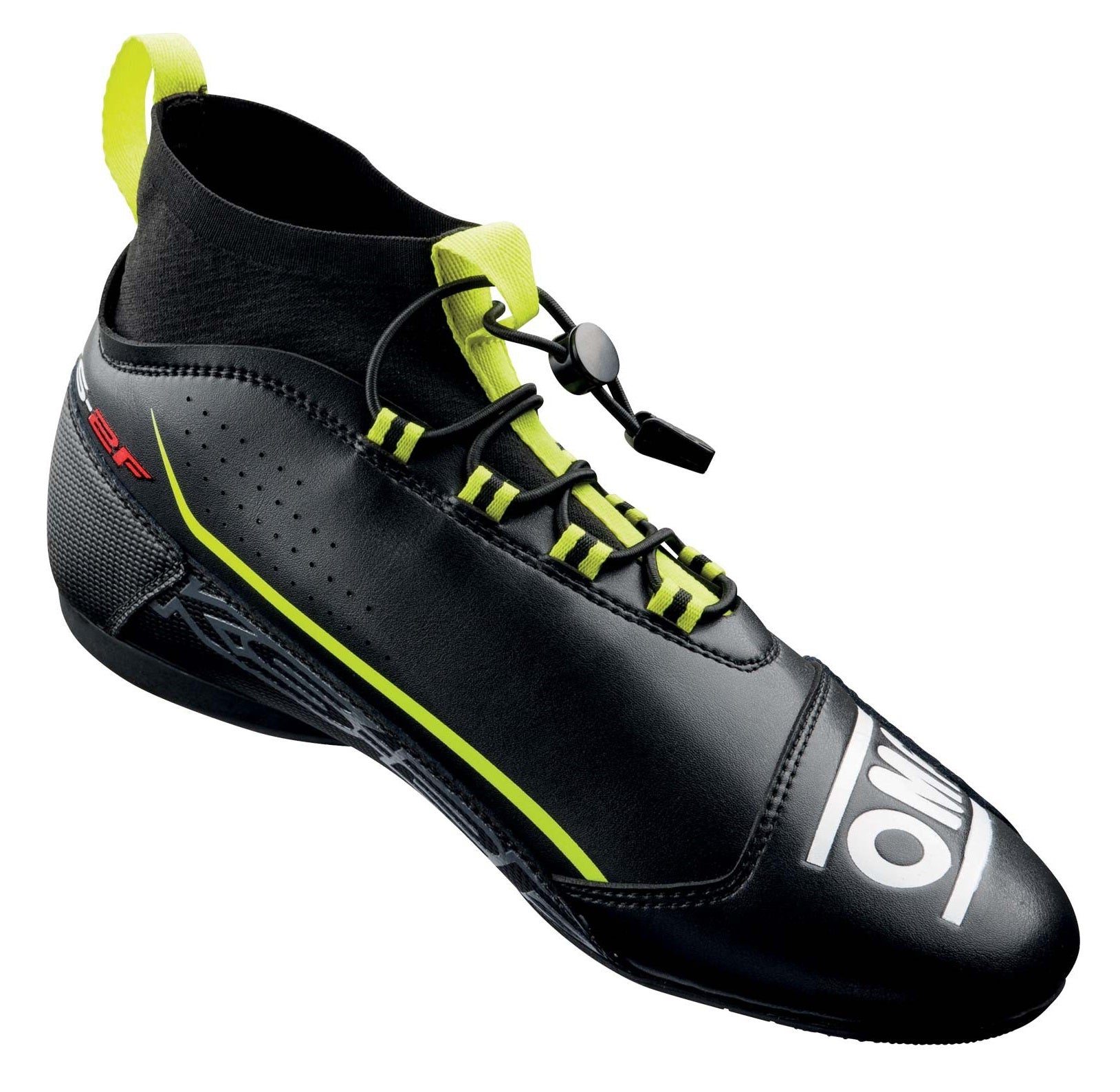 OMP KC0-0830-A01-178-44 KS-2F Karting shoes, black/fluo yellow, size 44 Photo-1 