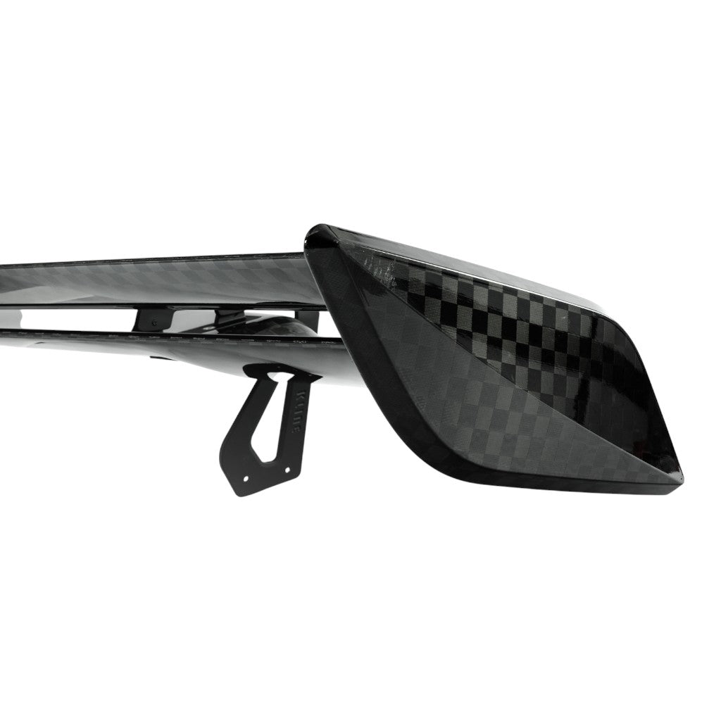 KLINE INNOVATION KL-CORVTT-C8Z06-CFRW Carbon Fiber Rear Wing (Stainless Steel) for CHEVROLET Corvette Z06 (C8) Photo-4 