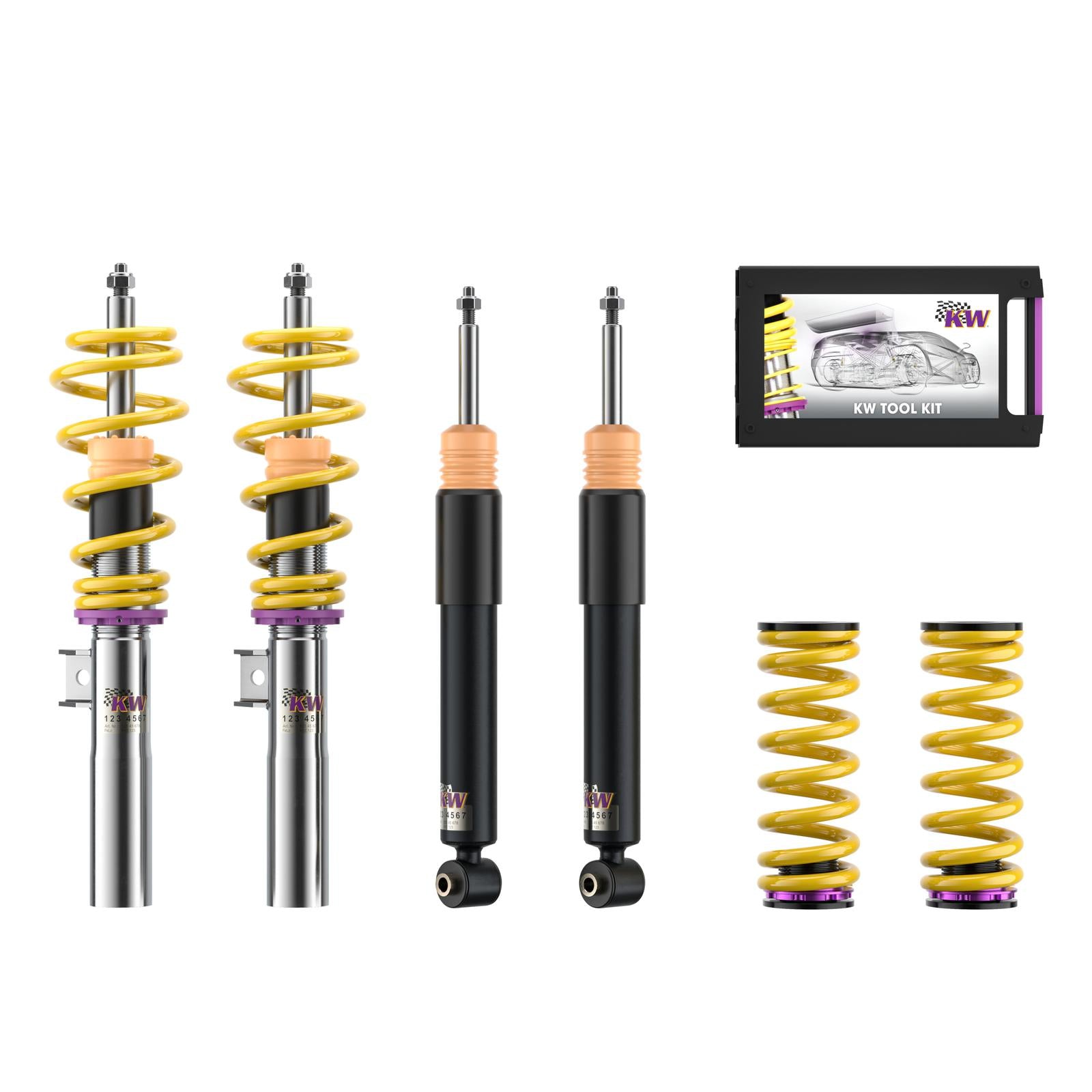 KW 10282033 Coilover kit V1 for AUDI Q4 Sportback (F4N) with DCC 2021+ Photo-0 