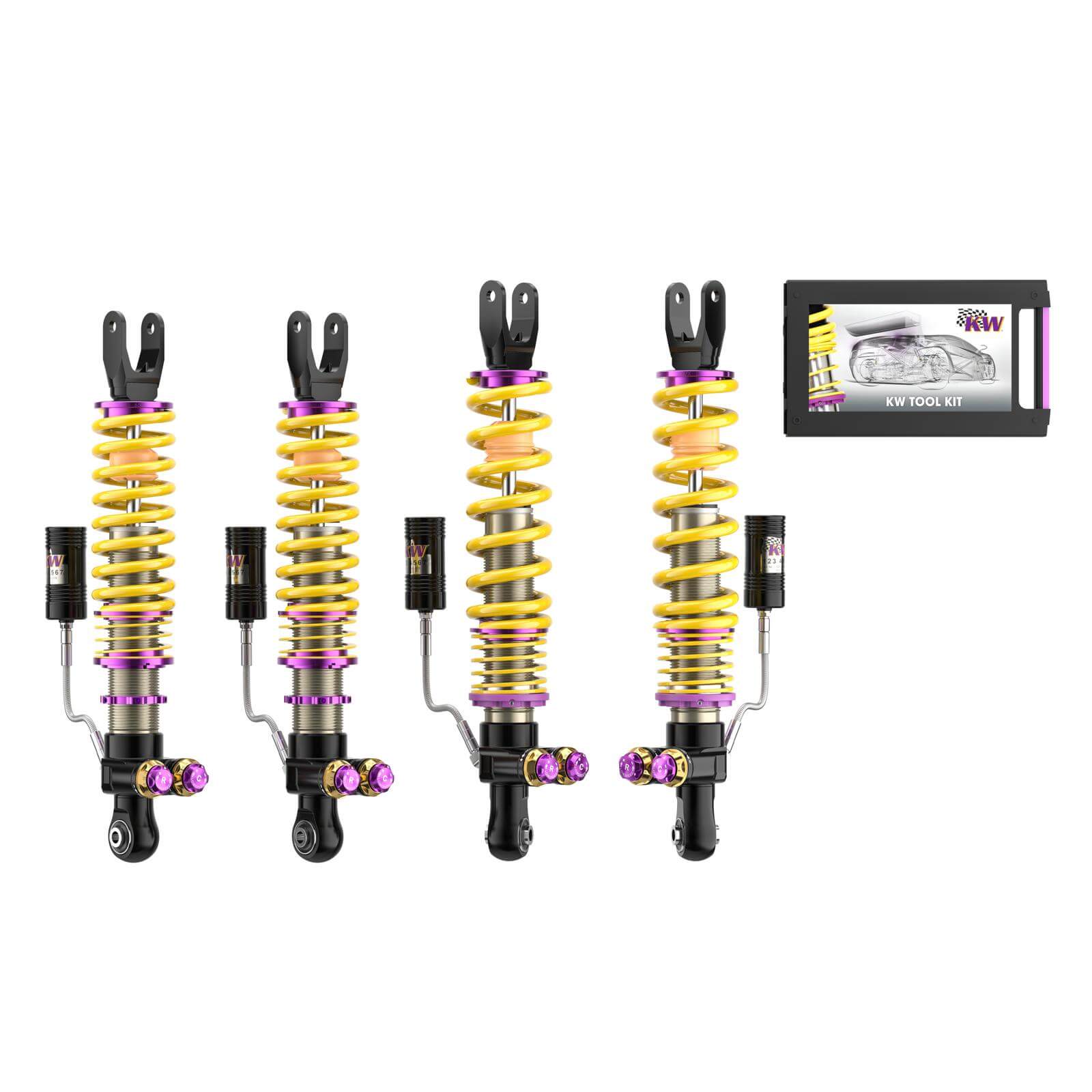KW 30911012 Coilover kit V5 for LAMBORGHINI Aventador Convertible 6.5 2013+ / Aventador Coupe 6.5 2011+ Photo-0 