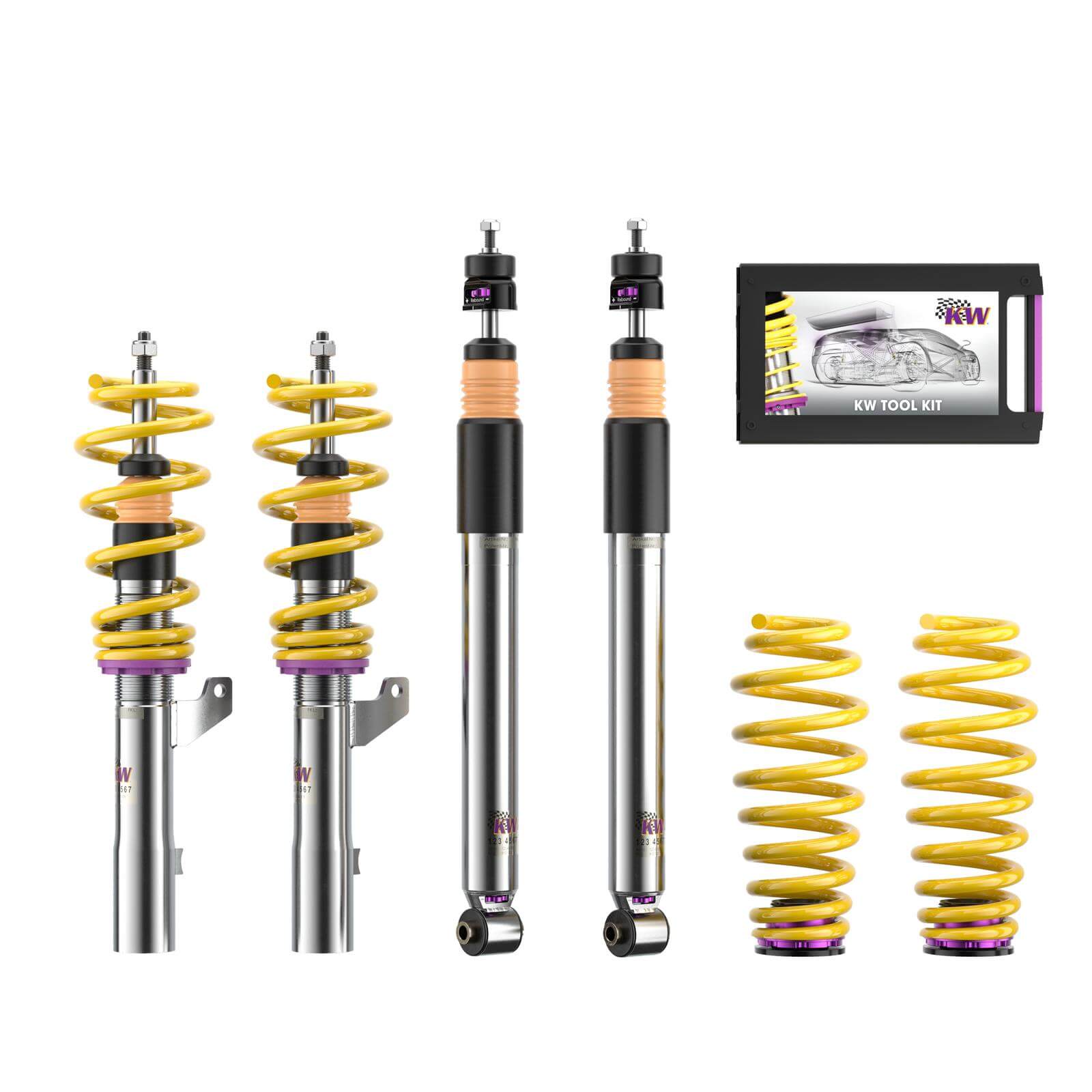 KW 352800DX Coilover kit V3 for VW Multivan T7 (STM / STN) with DCC 2021+ Photo-0 