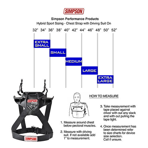 SIMPSON HS.MED.11.PA Neck restraint (FIA) HYBRID SPORT (post anchor HANS), size MED Photo-1 