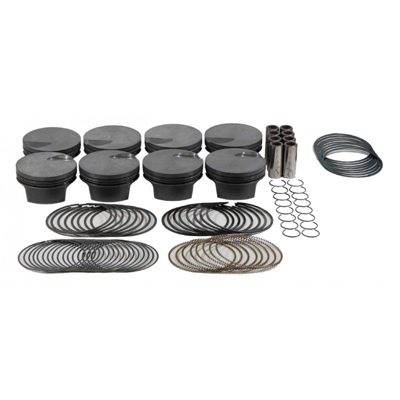 MAHLE 928957060T Piston Kit Flat Top (555cid 4.560 x 1.270RCH, 4.250stroke, 6.385rod, 0.990pin, -3.4cc, 544g, 9.6CR, 4032) for CHEVROLET Big Block Photo-0 