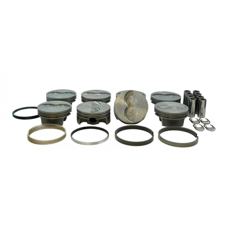 MAHLE 929962275T Piston Kit Flat Top (Piston Kit Flat Top (499cid 4.375 x 1.120RCH, 4.150stroke, 6.760rod, 0.990pin, -8.1cc, 466g, 11.4CR, 4032) for MOPAR Big Block Photo-0 