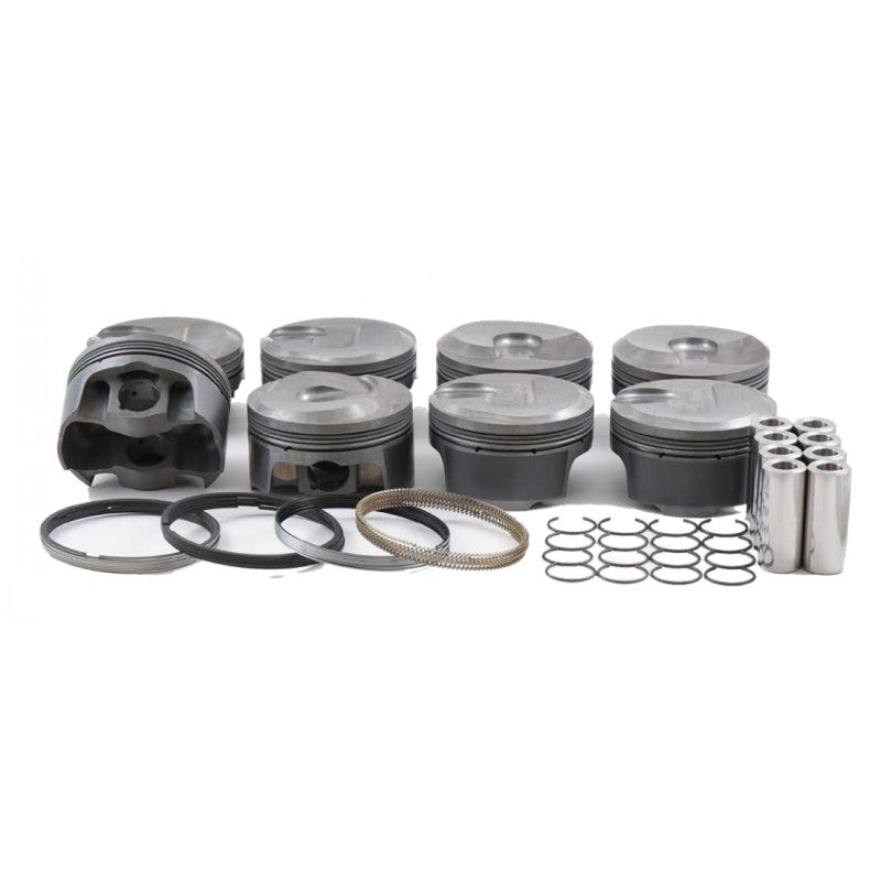 MAHLE 930229800T Piston Kit with TBC (329cid 3.800 x 1.324CH, 3.622stroke, 6.098rod, 0.943pin, 3.9cc, 482g, 11.6CR, 4032) for CHEVROLET LS1/2/6 5.3L Photo-0 