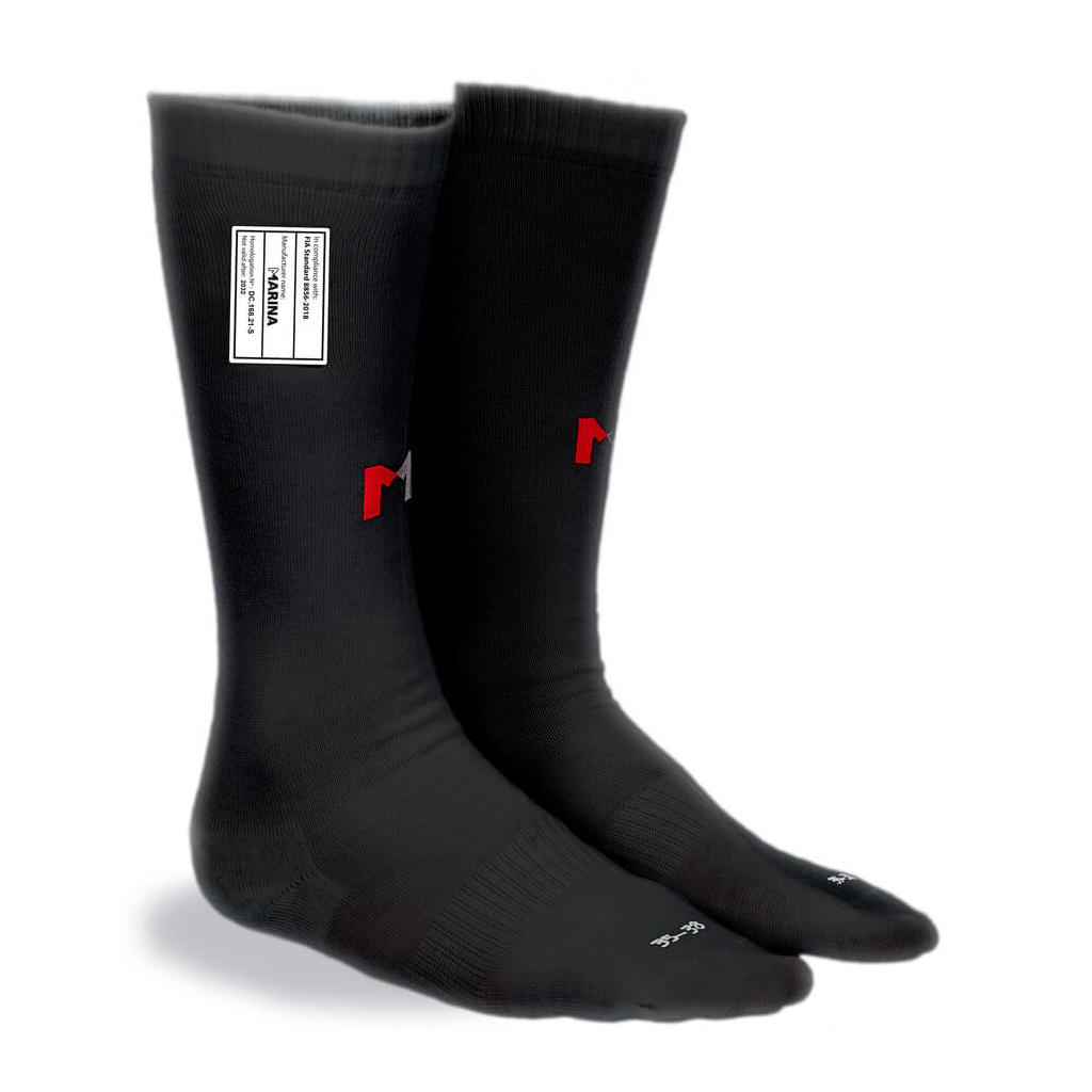 MARINA RACEWEAR R50-097-39-42 Socks Mplus 8856-2018, Black, Size 39-42 Photo-0 