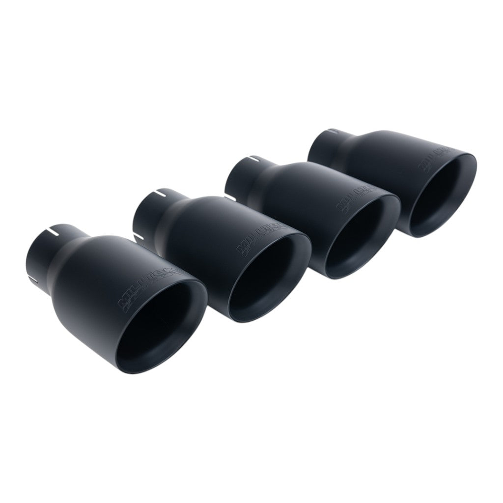 MILLTEK SSXAU1071 Cat-Back Exhaust, 2.5" (Cerakote Black GT-100 Trims) for AUDI S4 RHD (B9) 2016– Photo-1 