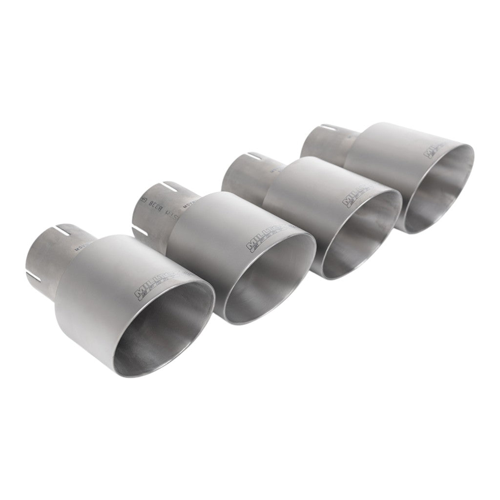 MILLTEK SSXAU1093 Cat-Back Exhaust, 2.5" (Titanium GT-100 Trims) for AUDI S4 RHD (B9) 2016- Photo-1 