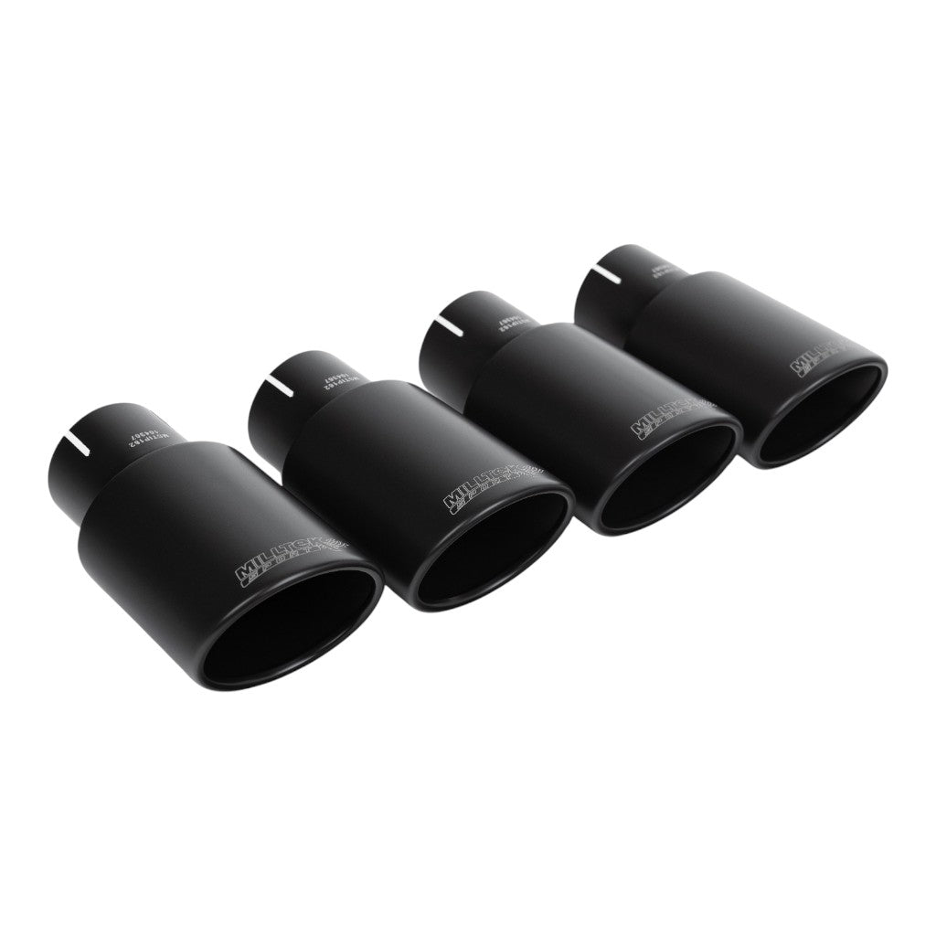 MILLTEK SSXAU1146 Cat-Back Exhaust, 2.5'' (Quad GT-100 Black Trims) for AUDI S5 Coupe RHD (B9) 2017- Photo-1 