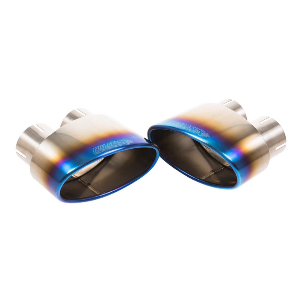 MILLTEK SSXAU999 Cat-Back Exhaust, 2.76" (Burnt Titanium Trims) for AUDI RS5 Sportback (B9.5) Non OPF 2019- Photo-1 