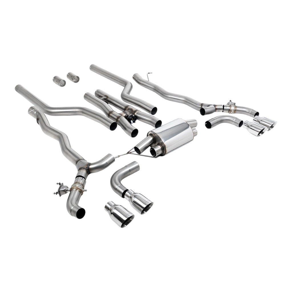 MILLTEK SSXBM1180 Cat-Back Exhaust, 3.15" (Polished GT-100 Trims) for BMW M5 / M5 Competition (F90) OPF/GPF Photo-0 
