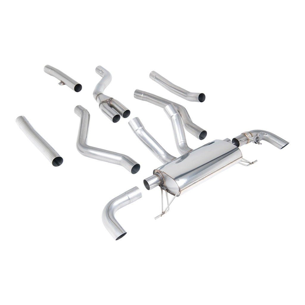 MILLTEK SSXBM1272 Cat-Back Exhaust, 3" for BMW M340i / M340i Xdrive (G20) Photo-0 