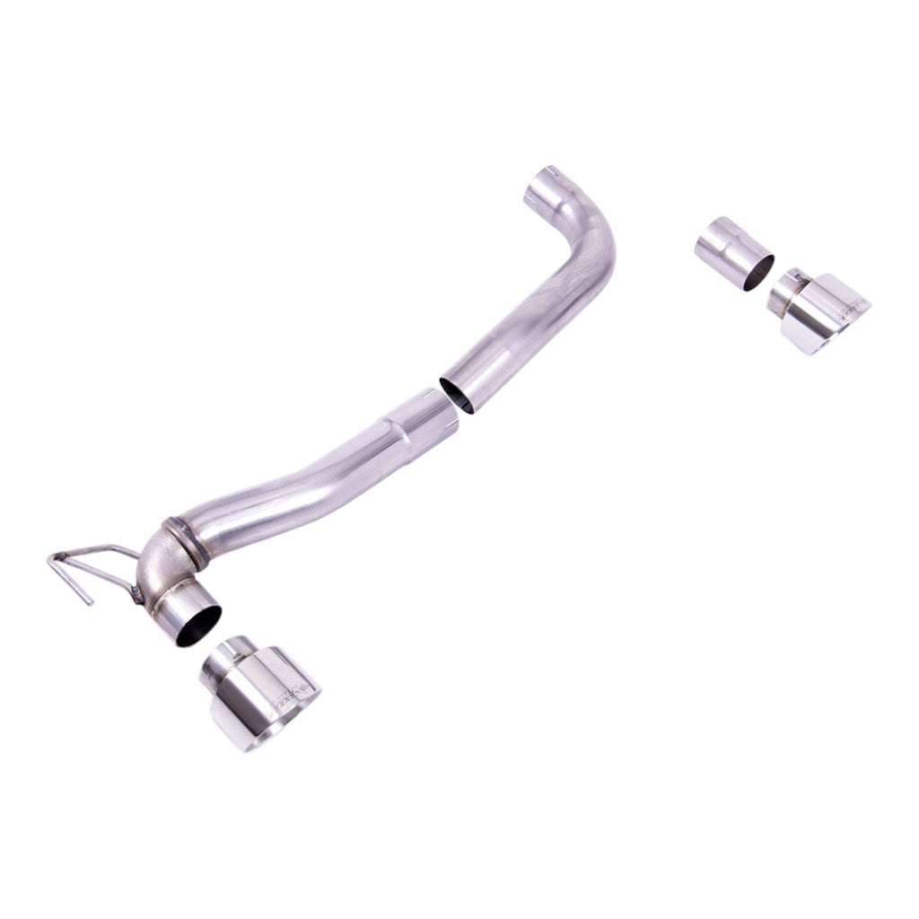 MILLTEK SSXFD360 Dual Outlet Upgrade Kit Maxton, 2.76" (Polished GT-100 Trims) for FORD Fiesta ST 1.5 EcoBoost (MK8 / MK8.5) 2018- Photo-0 