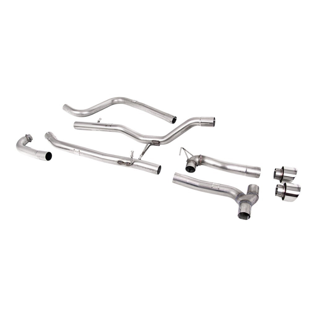 MILLTEK SSXFD371 Cat-Back Exhaust, 2.37" (Polished GT-100 Trims) for FORD Fiesta ST-Line (MK8) Non-OPF/GPF 2017-2019 Photo-0 