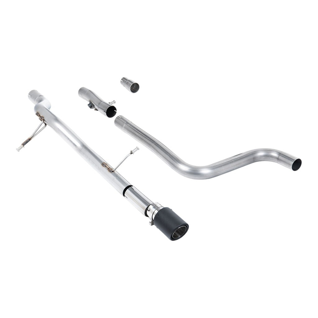 MILLTEK SSXFD395 Filter-Back Exhaust, 2.37" (Carbon JET-90 Trim) for FORD Fiesta ST-Line 155ps Hybrid OPF/GPF 2020- Photo-0 