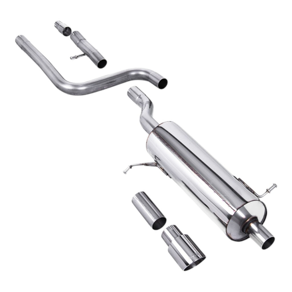 MILLTEK SSXFD397 Filter-Back Exhaust, 2.37" (Polished GT-90 Trim) for FORD Fiesta ST-Line 155ps Hybrid OPF/GPF 2020- Photo-0 