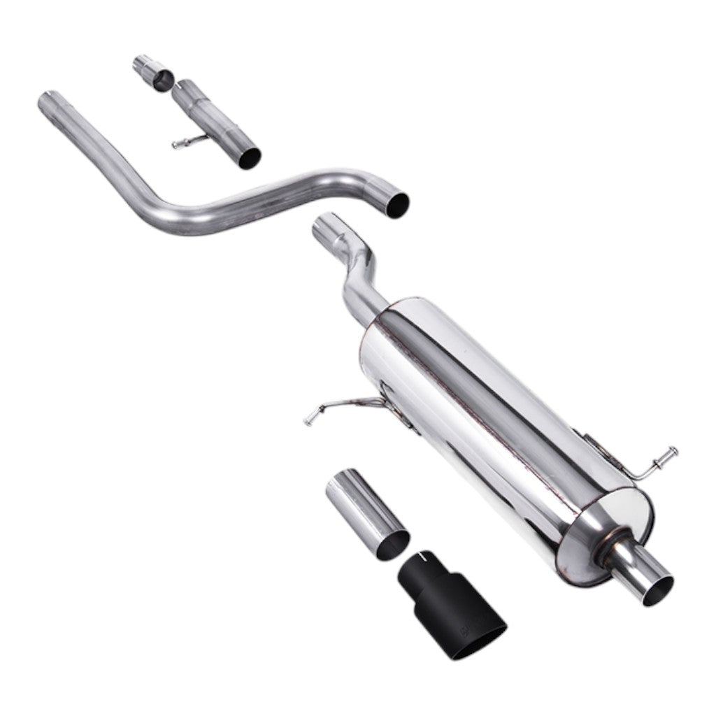 MILLTEK SSXFD398 Filter-Back Exhaust, 2.37" (Cerakote Black GT-90 Trim) for FORD Fiesta ST-Line 155ps Hybrid OPF/GPF 2020- Photo-0 