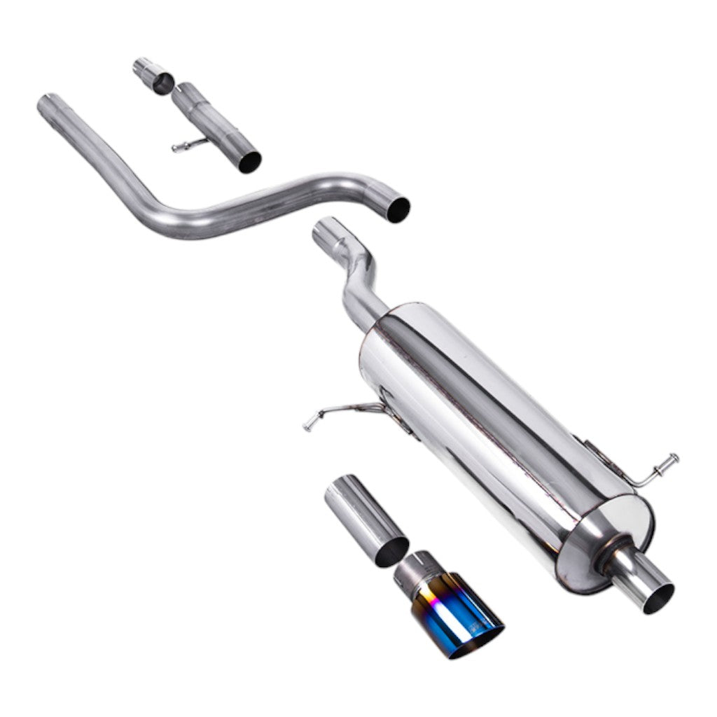 MILLTEK SSXFD400 Filter-Back Exhaust, 2.37" (Blue Titanium GT-90 Trim) for FORD Fiesta ST-Line 155ps Hybrid OPF/GPF 2020- Photo-0 