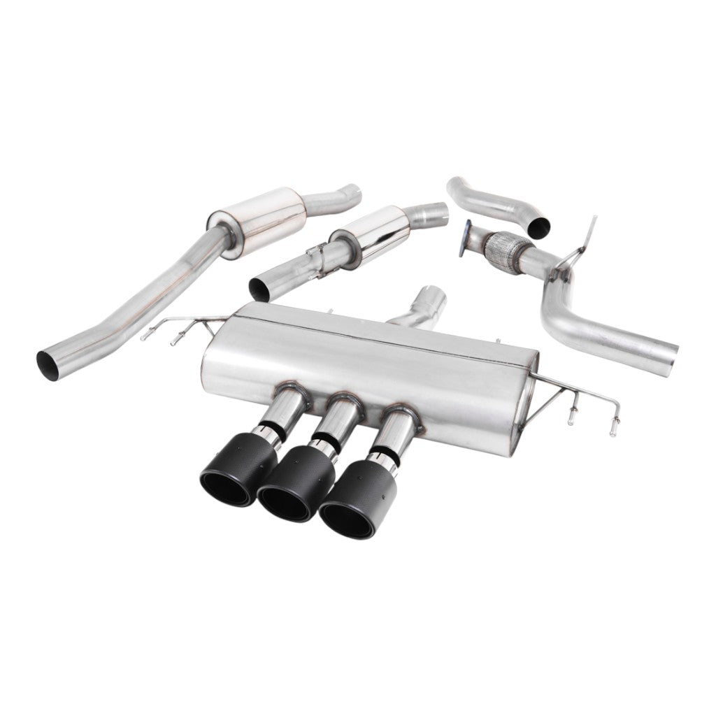 MILLTEK SSXHO259 Cat-Back Exhaust, 3" (Carbon JET-100 Trims) for HONDA Civic (FK7) Non-OPF/GPF 2015- Photo-0 