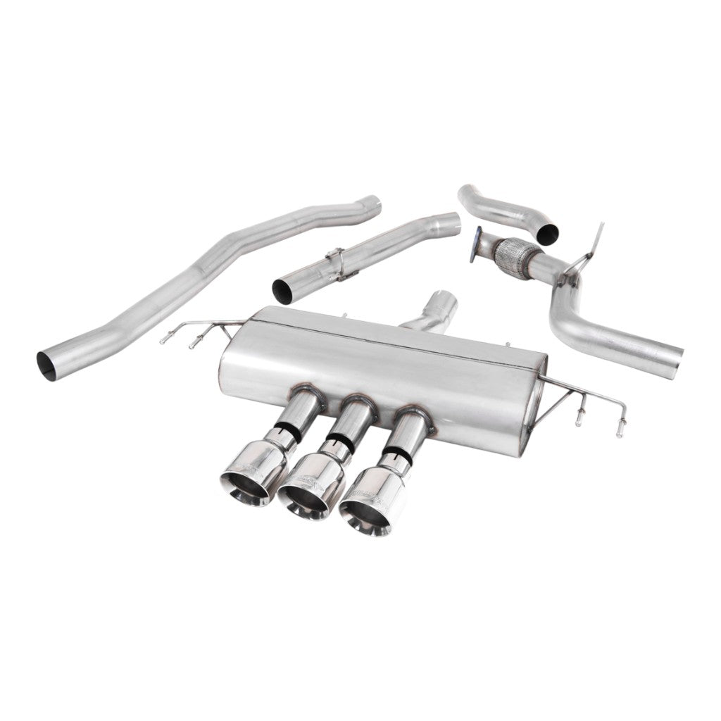 MILLTEK SSXHO260 Cat-Back Exhaust, 3" (Polished GT-100 Trims) for HONDA Civic (FK7) Non-OPF/GPF 2015- Photo-0 