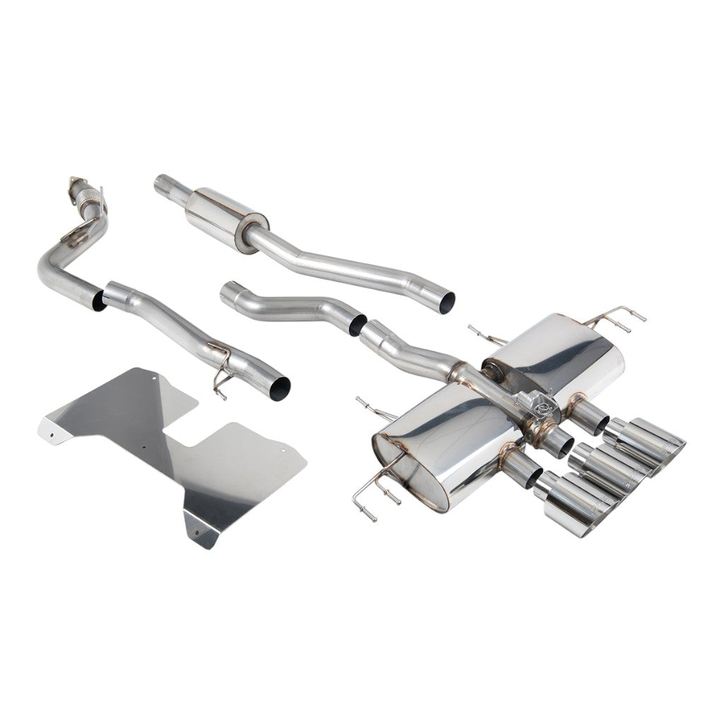 MILLTEK SSXHO284 Cat-Back Exhaust, 3" (Polished GT-115 Trims) for HONDA Civic Type R (FL5) 2022- Photo-0 